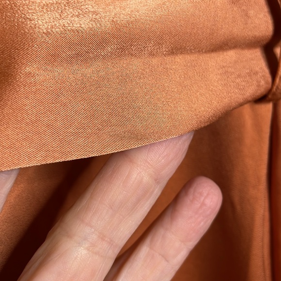 Strut & Bolt The Risky Business Dress Satin Polyester Copper Size Large NWT - Picture 5 of 17